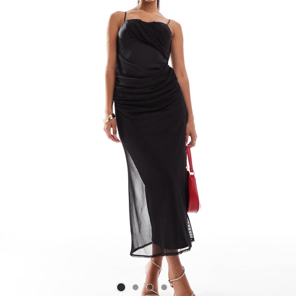 ASOS Black Midi Dress